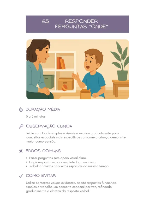 Exercício 65 — Responder Perguntas com Onde
