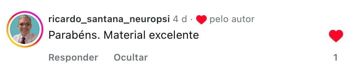 Feedback de Ricardo sobre o material