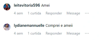 Comentário de profissional sobre o material
