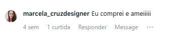 Comentário de profissional sobre o material